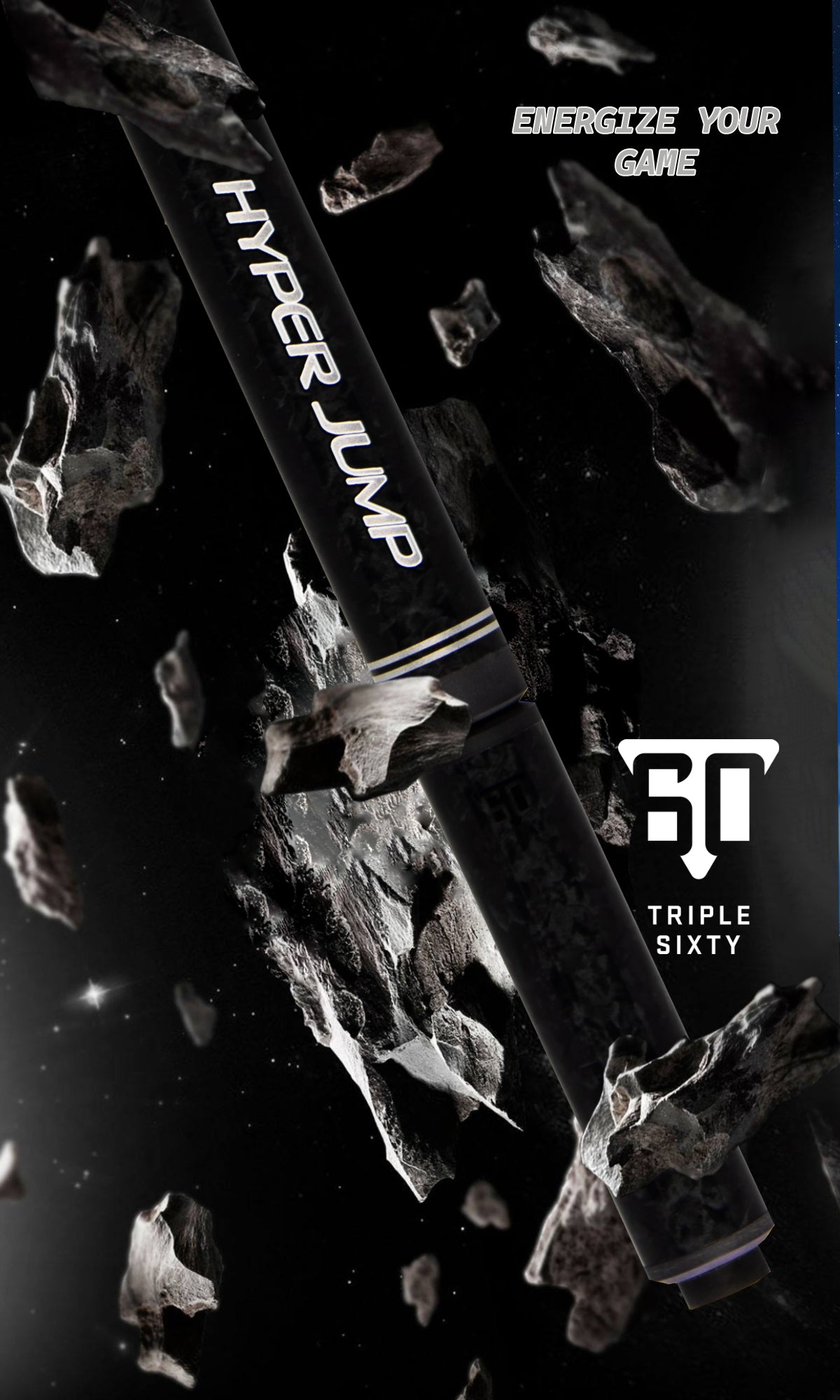 HYPER JUMP ビリヤードキューセット Triple 60 Hyper Jump Carbon Fiber Jump Cue - T60JCHYPJMP