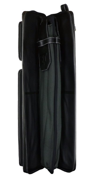 Triple 60 Fedor Gorst 4X8 Custom Crocodile Leather Butterfly Soft Cue Case - Blacked Out