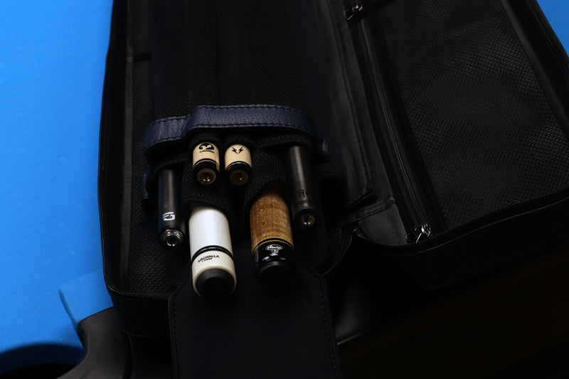 Triple 60 Fedor Gorst Limited 4X8 Custom Two-Tone Blue Leather Butterfly Soft Cue Case